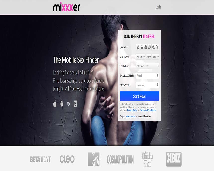 Mixxxer Home page